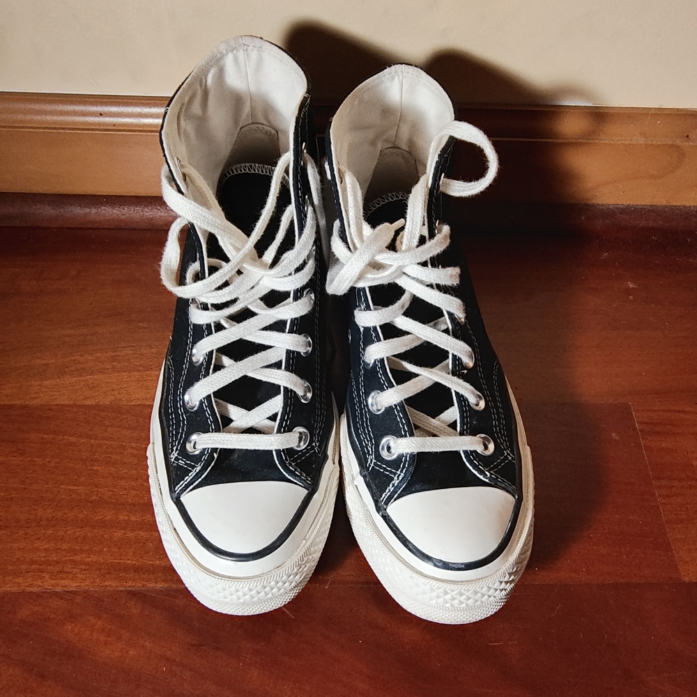 Converse Black and White High-Top Sneakers